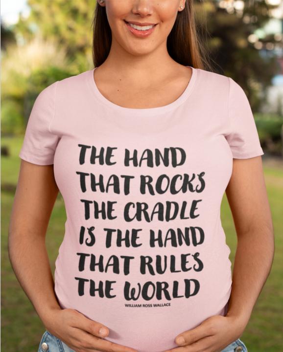 "The Hand That Rocks The Cradle" Unisex Jersey Short Sleeve Tee
